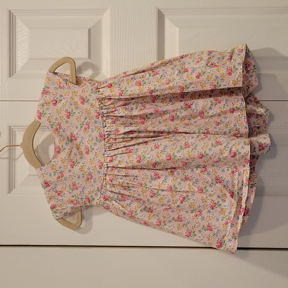 Next Baby Girls Pink Floral Dress Sz 9-12 mos